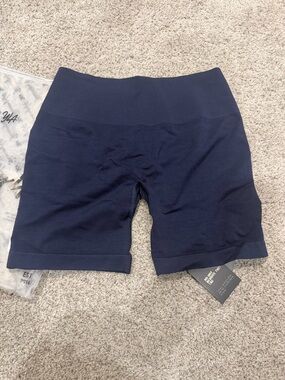 YoungLA Navy Core Seamless Shorts
